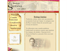 Tablet Screenshot of bodegasantina.com